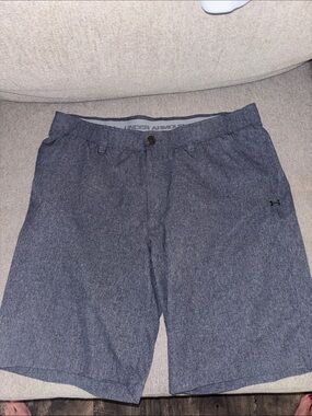 Under Armour Navy Heathered Athletic Shorts